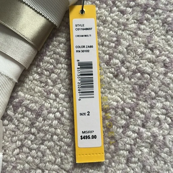 NWT Alice + Olivia Striped Ribbon Dress - Picture 7 of 9